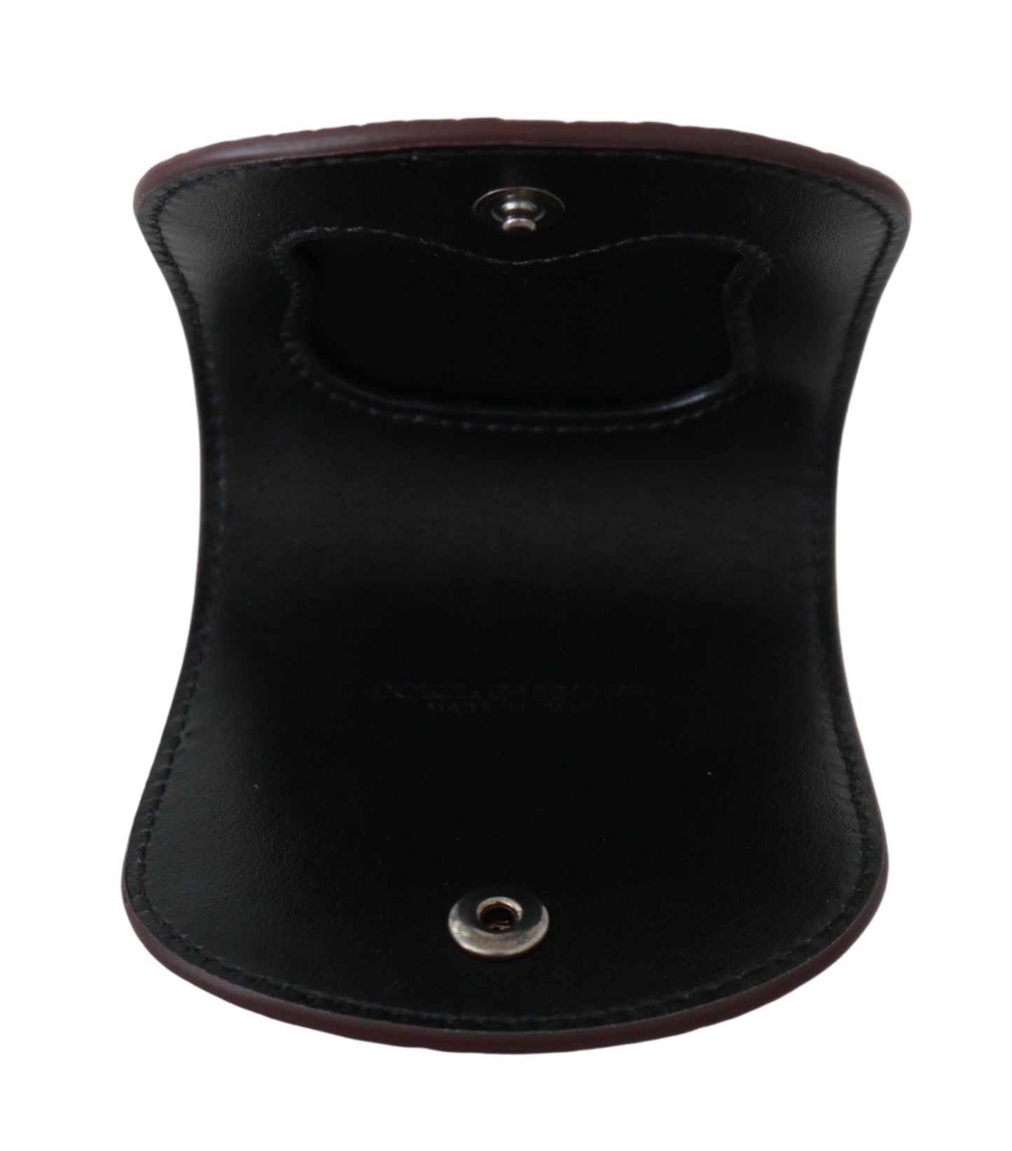 Dolce & Gabbana Brown Exotic Skin Pocket Condom Case Men's Holder