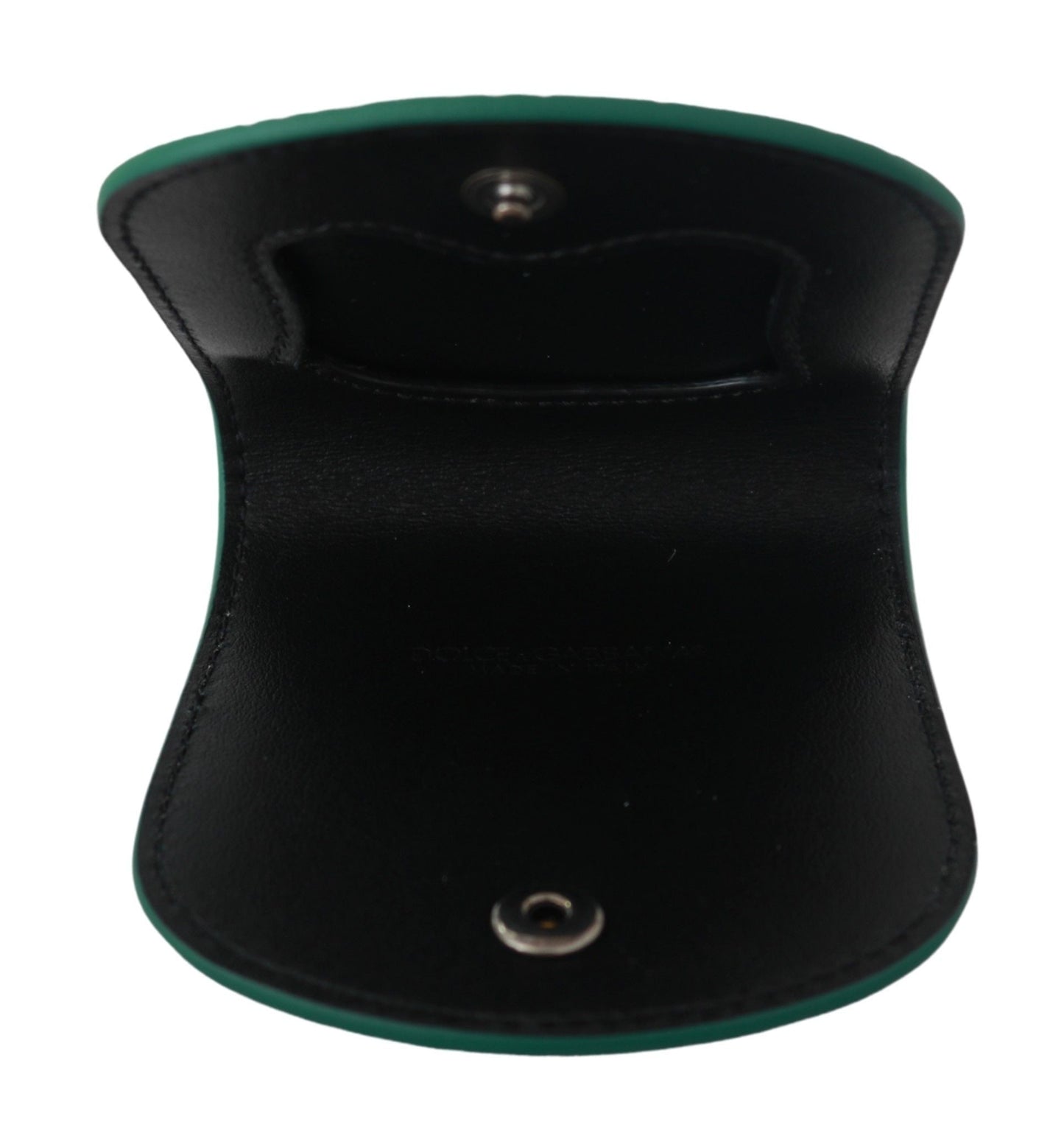 Dolce & Gabbana Green Exotic Skins Condom Case Holder Men's Wallet