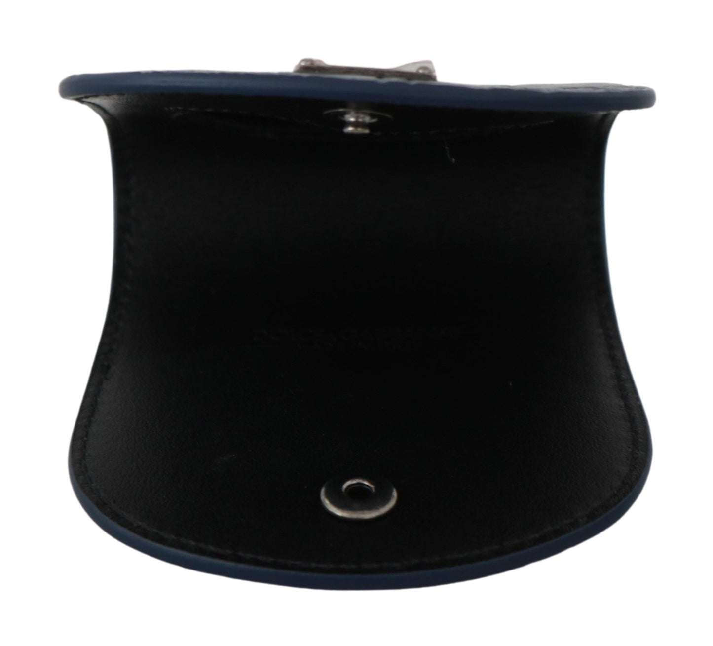 Dolce & Gabbana Blue Leather Holder Pocket Condom Men's Case