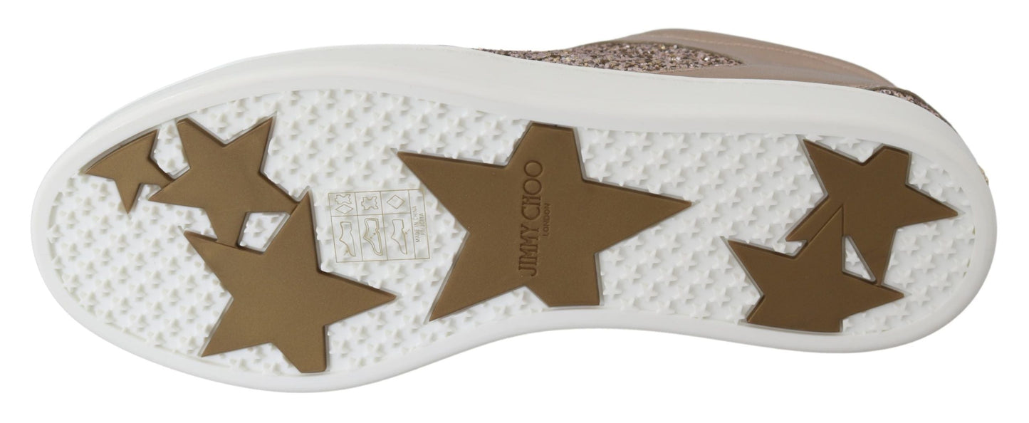 Jimmy Choo Ballet Pink Leather Miami Women's Sneakers
