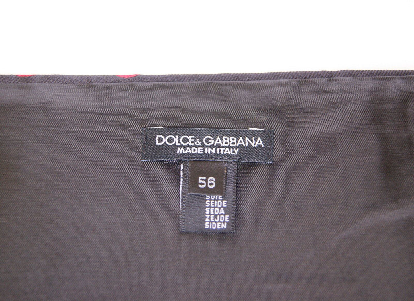 Dolce & Gabbana Black Waist Smoking Tuxedo Cummerbund Men's Belt