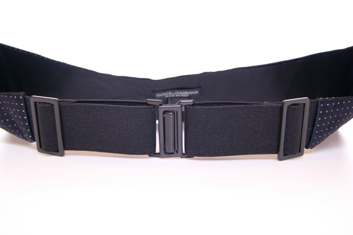 Dolce & Gabbana Blue Waist Smoking Tuxedo Cummerbund Men's Belt
