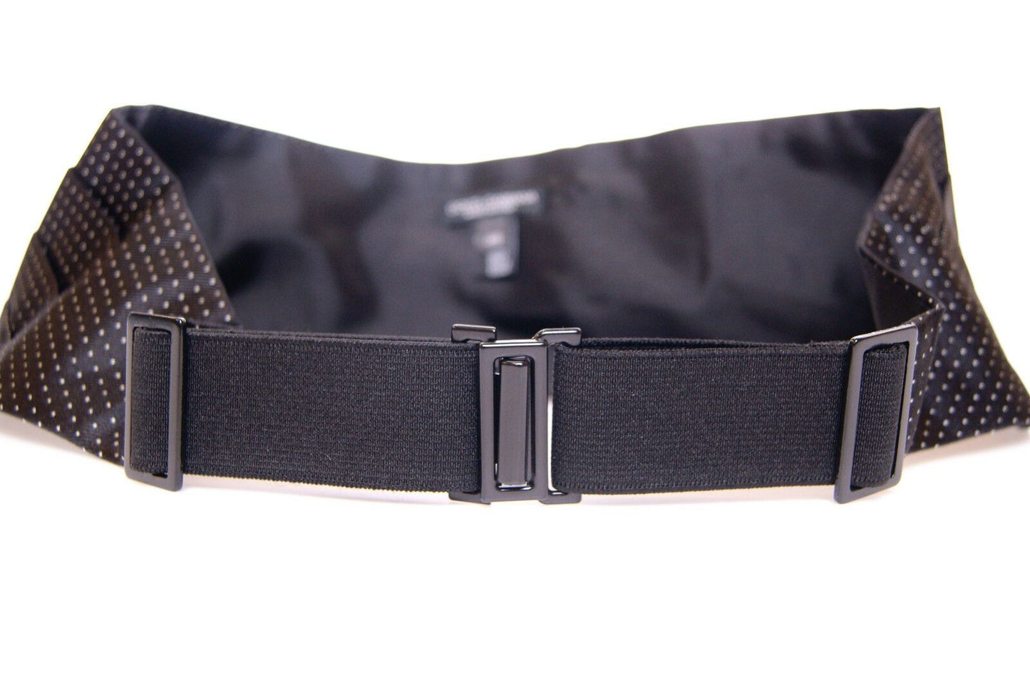 Dolce & Gabbana Black Waist Smoking Tuxedo Cummerbund Men's Belt