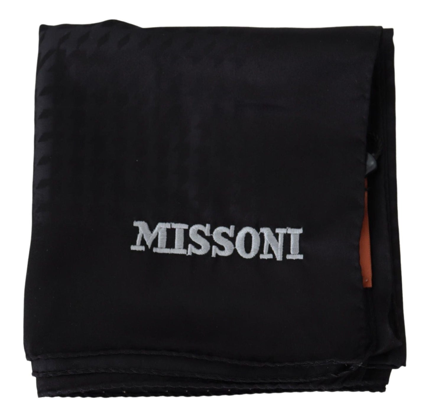 Missoni Black Wool Knit Unisex Neck Wrap Shawl Men's Scarf