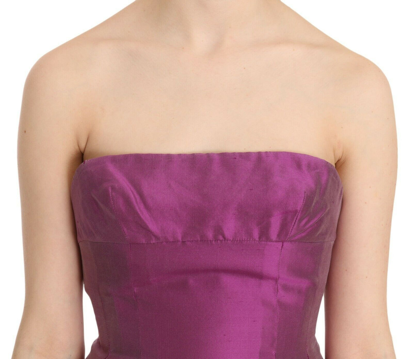 Ermanno Scervino Pink Halter Backless Midi Plain Women's Dress