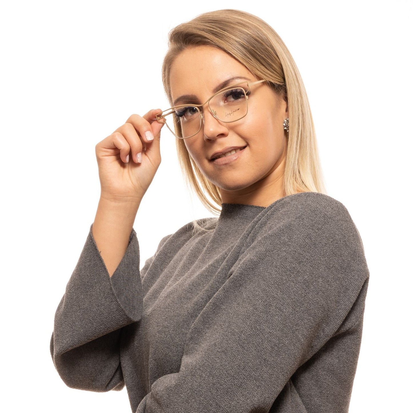 Yohji Yamamoto Gold Titanium Glasses Women's (Frames)
