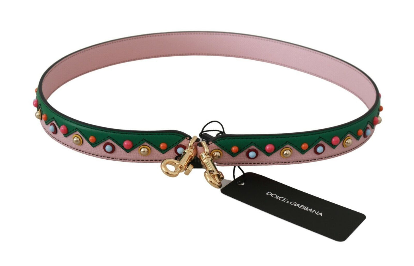 Dolce & Gabbana Shoulder Strap Leather Pink Handbag Men's Accessory