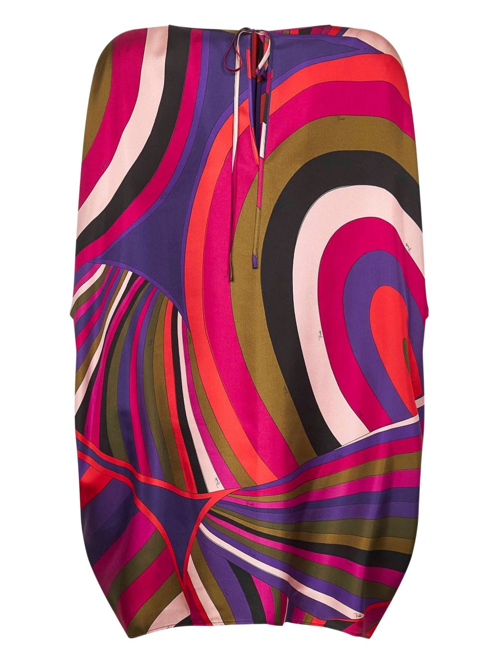 Pucci Women's Abstract-Pattern Print Cape Dress