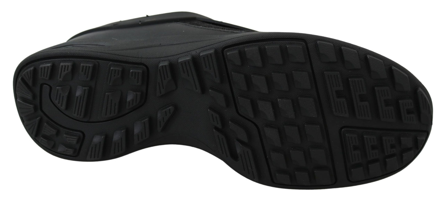 Plein Sport Black Polyester Runner Beth Sneakers Women's Shoes