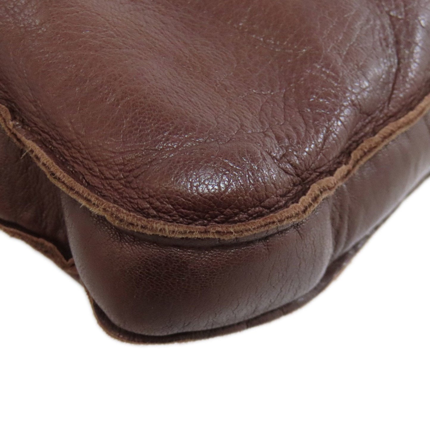 Hermes Toudou Brown Leather Shoulder Bag (Pre-Owned)