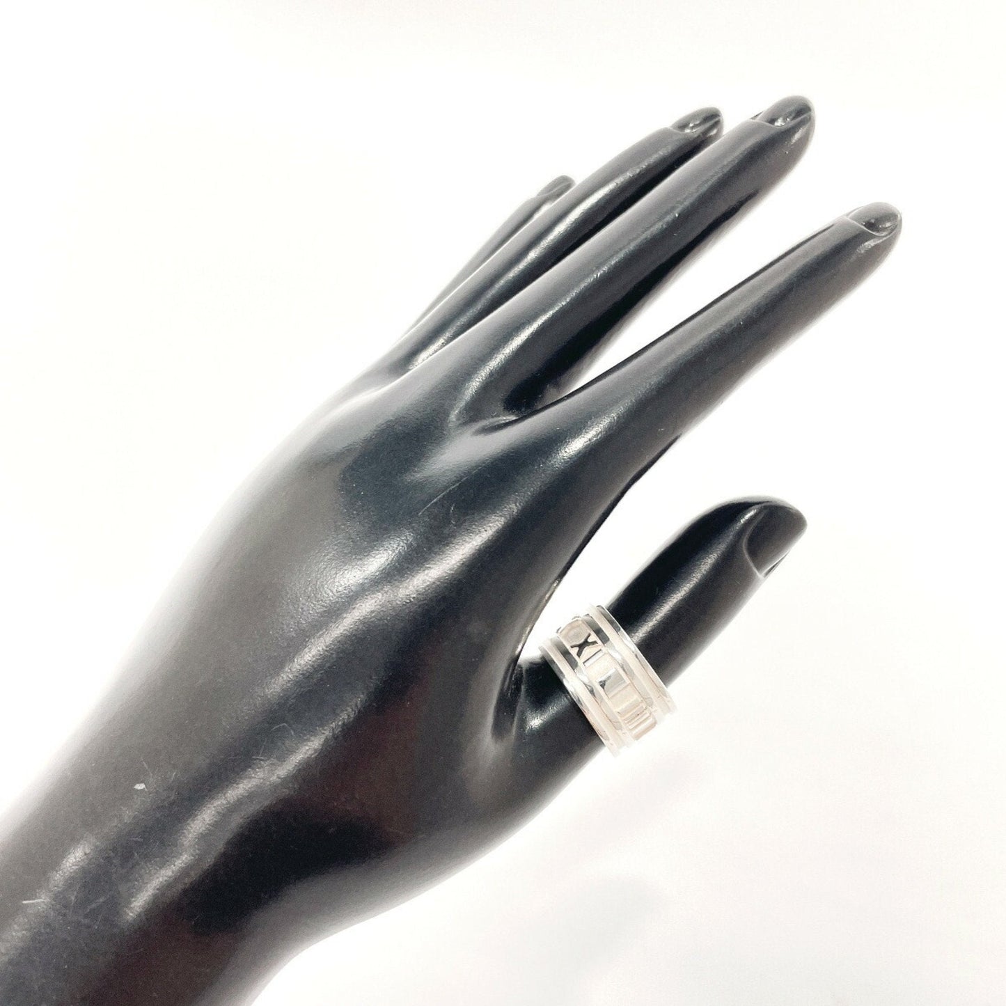 Tiffany Atlas Silver Silver 925 Band Ring (Pre-Owned)