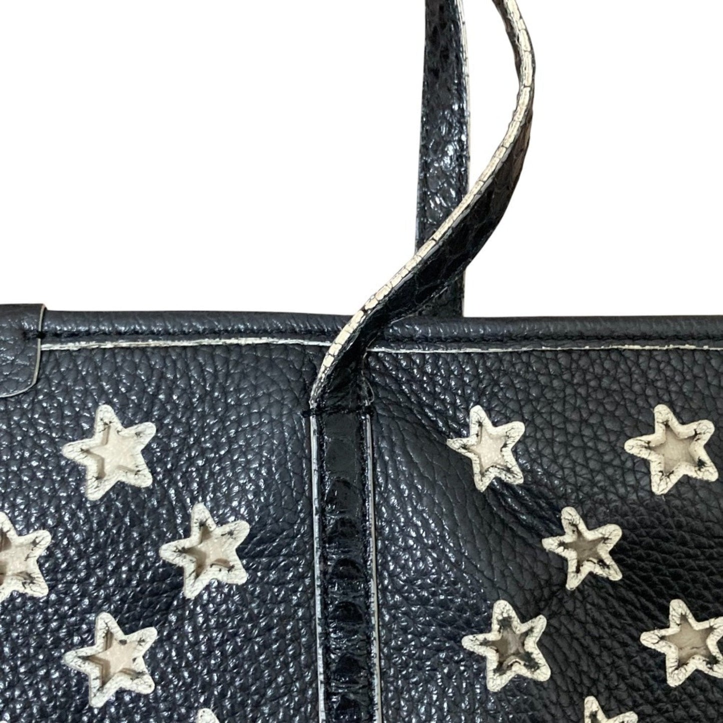 Jimmy Choo Black White Tote Bag (Pre-Owned)