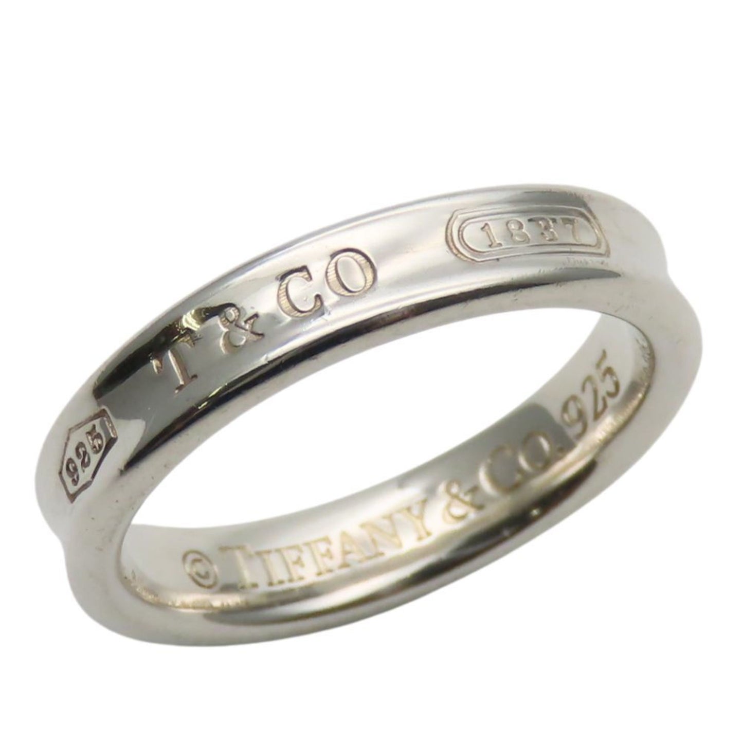 Tiffany Silver Silver 925 Band Ring (Pre-Owned)