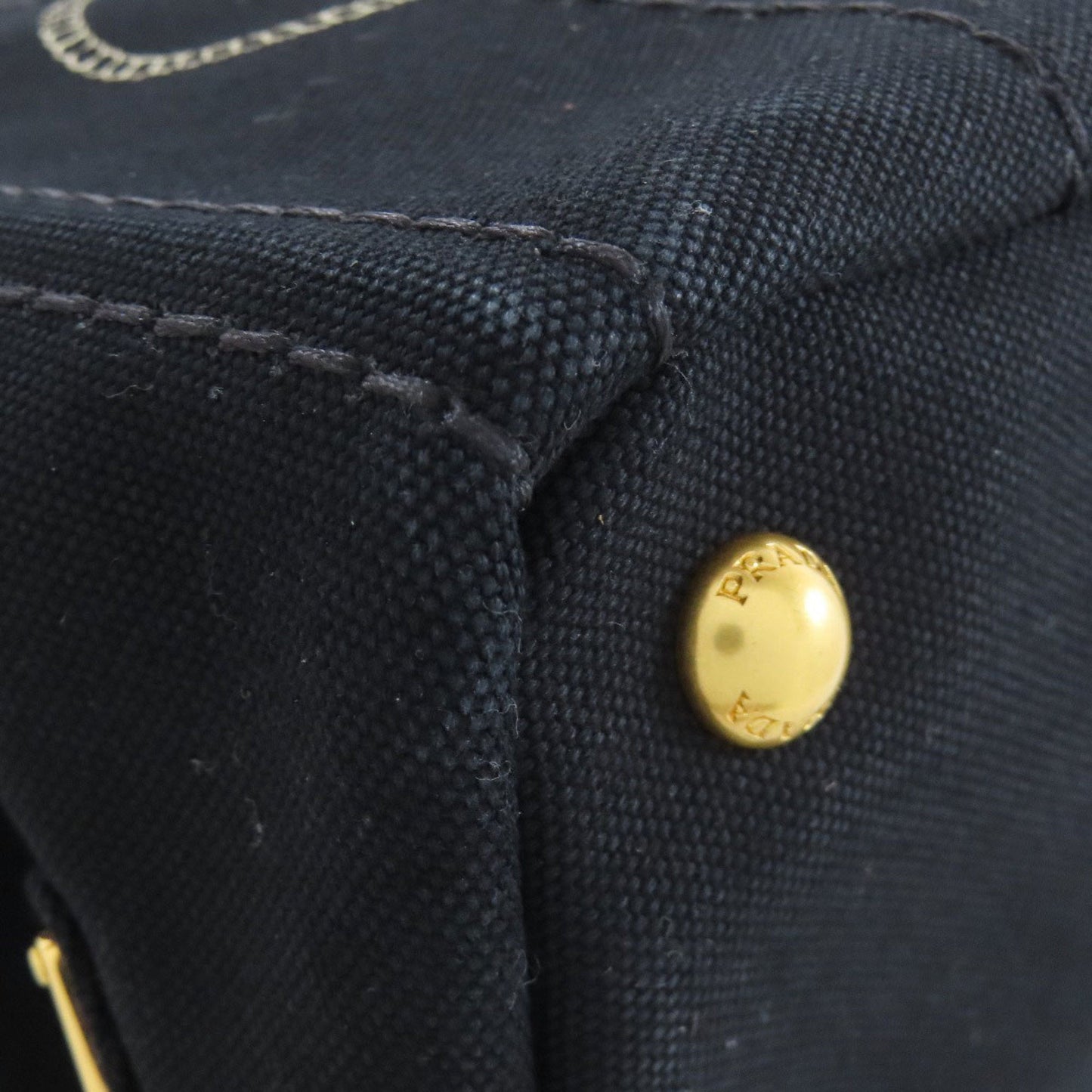 Prada Black Canvas Handbag (Pre-Owned)