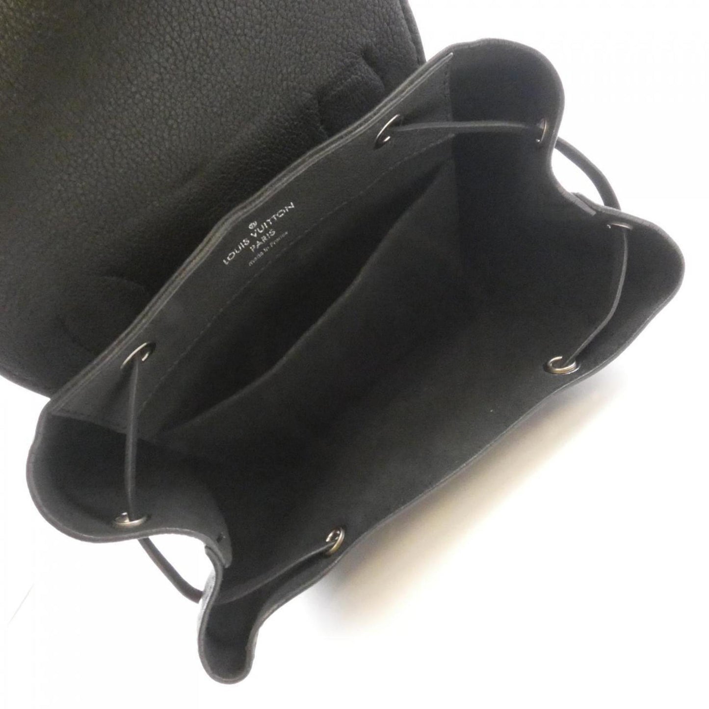 Louis Vuitton Black Leather Backpack (Pre-Owned)