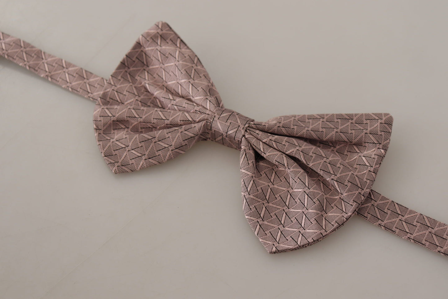 Dolce & Gabbana Gray Fantasy Print Adjustable Neck Papillon Bow Men's Tie