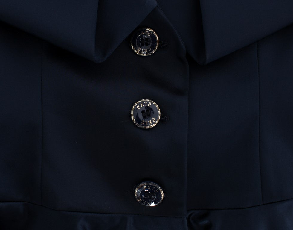 Exte Blue Three Button Single Breasted Blazer Women's Jacket