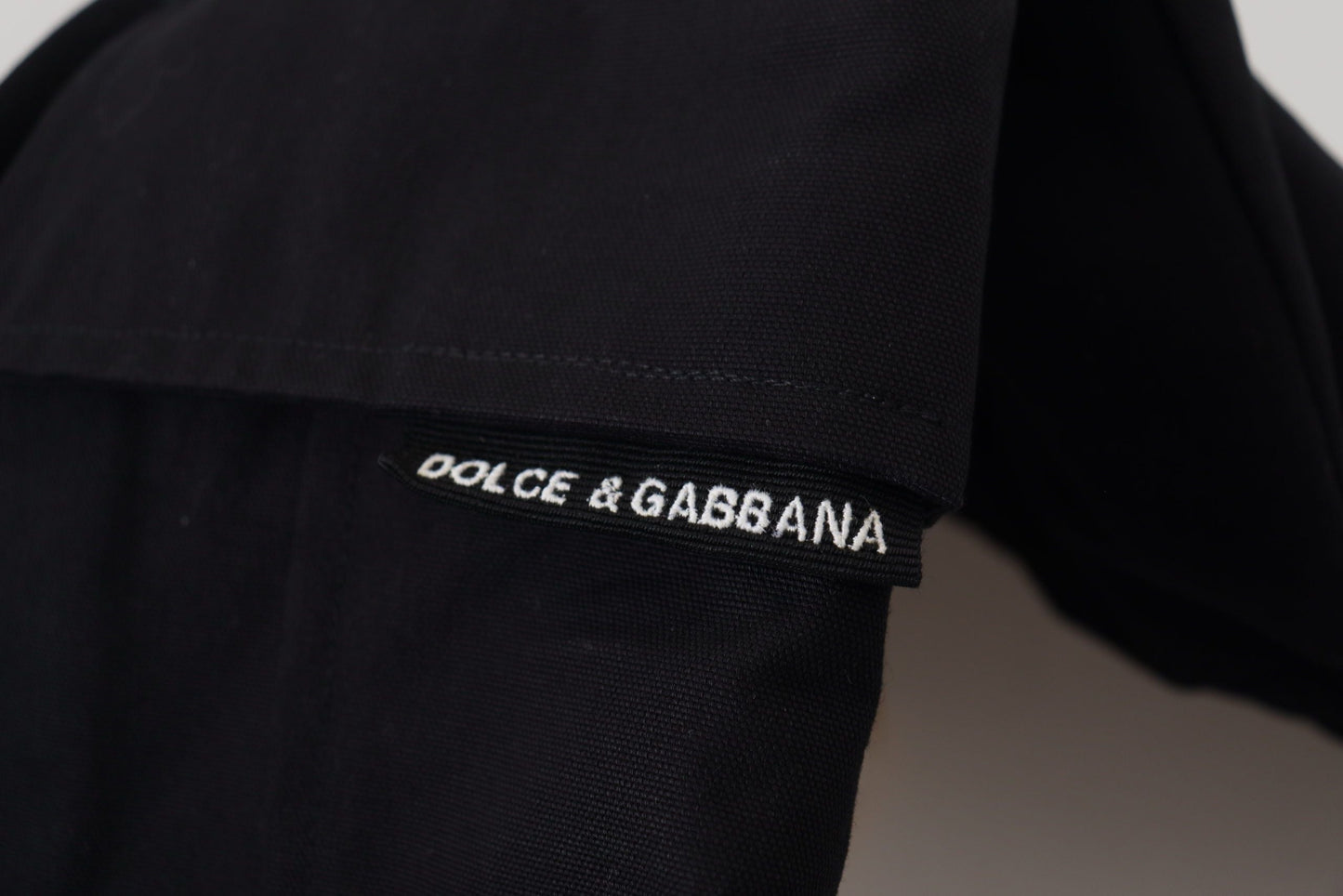 Dolce & Gabbana Black Cotton Bermuda Cargo Men's Shorts