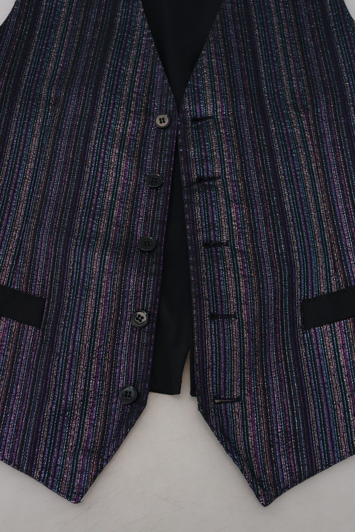 Dolce & Gabbana Multicolor Polyester Waistcoat Dress Formal Men's Vest