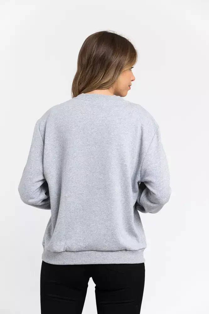 Trussardi Gray Cotton Women Women's Sweatshirt