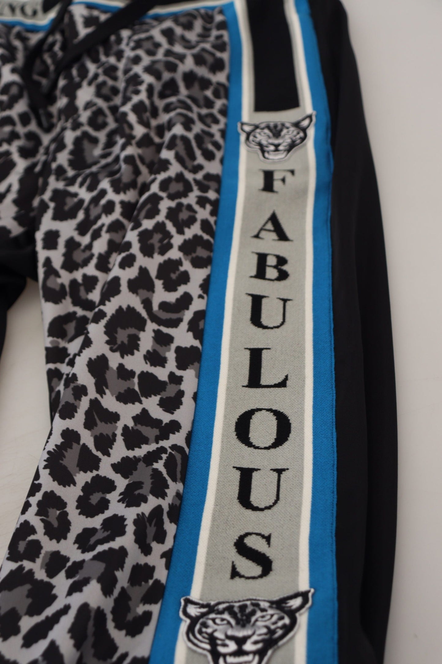 Dolce & Gabbana Multicolor DG King Leopard Print Jogger Men's Pants