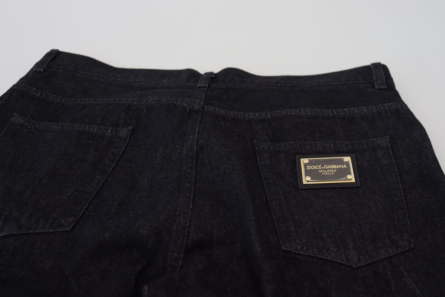 Dolce & Gabbana Black Washed Cotton Men Casual Denim Men's Jeans