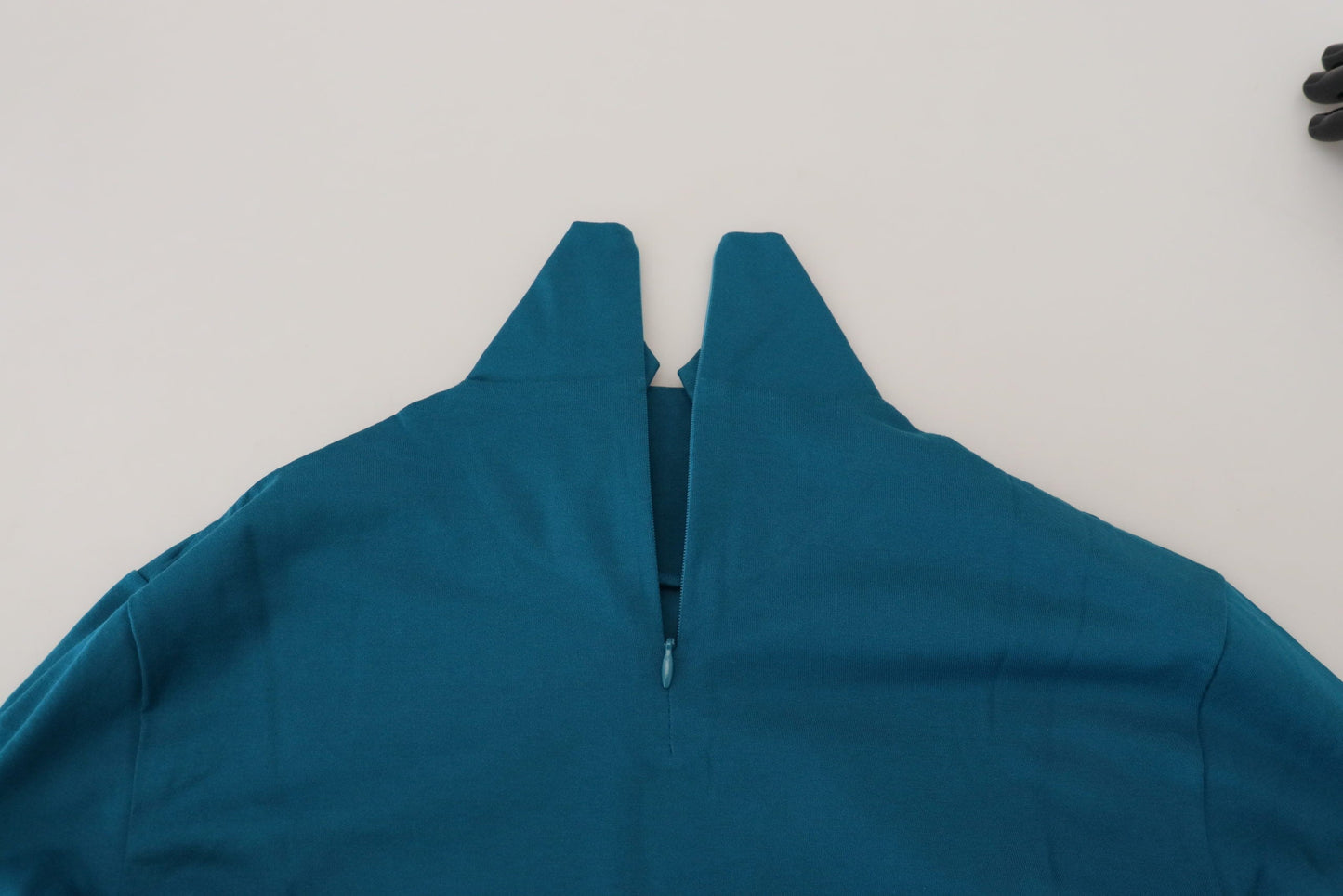 Dolce & Gabbana Blue Cotton Collared Slim Pullover Men's Sweater