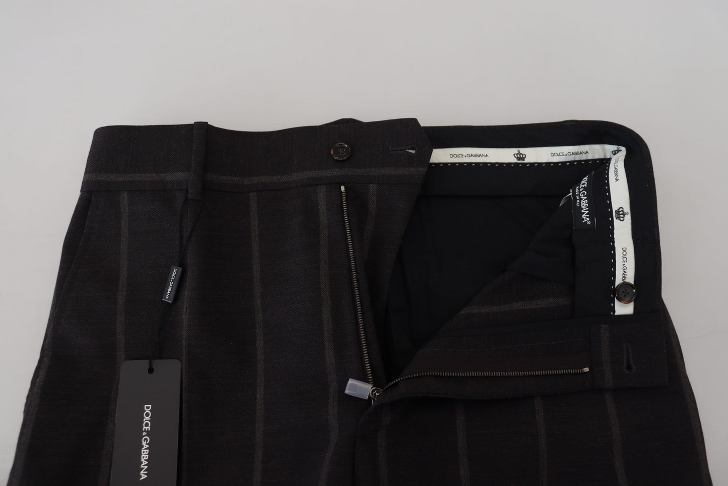 Dolce & Gabbana Black Wool Chino Formal Men Men's Pants