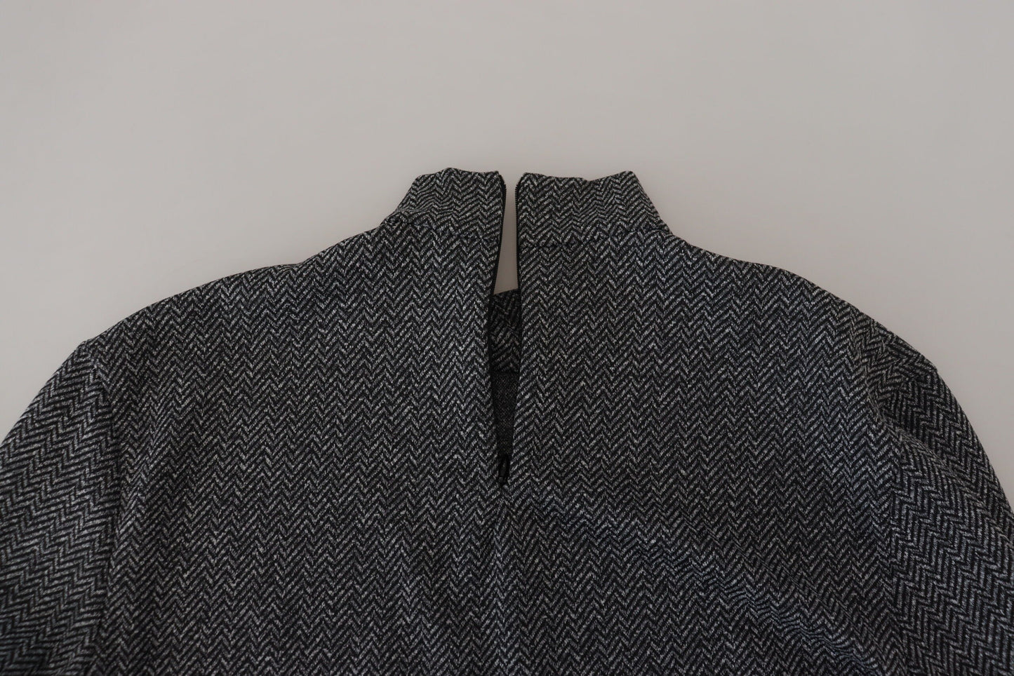Dolce & Gabbana Dark Gray Nylon Turtleneck Pullover Men's Sweater