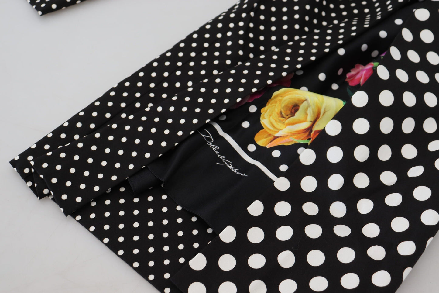 Dolce & Gabbana Multicolor Polka Dots High Waist Women's Pants
