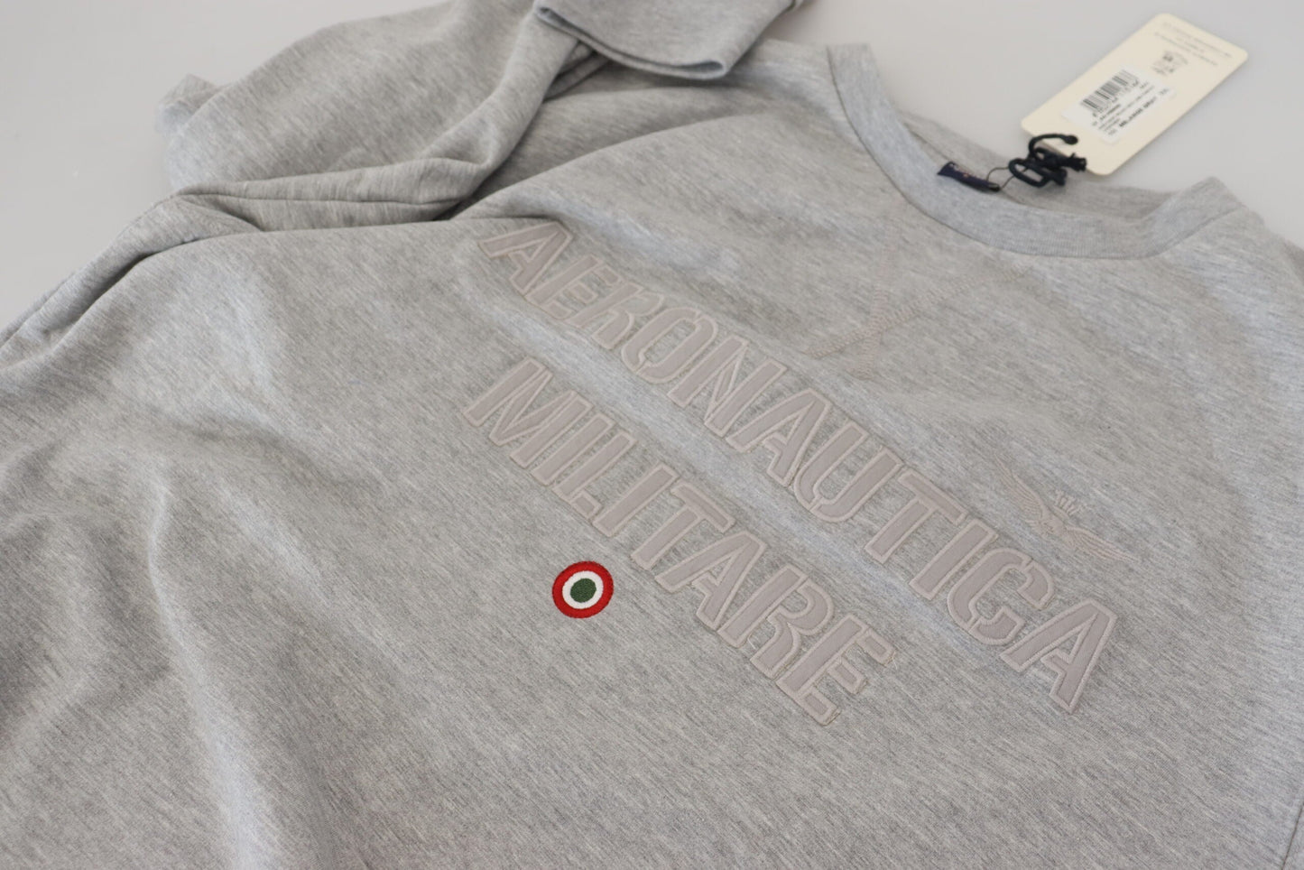 Aeronautica Militare Gray Men Pullover Sweatshirt Men's Sweater