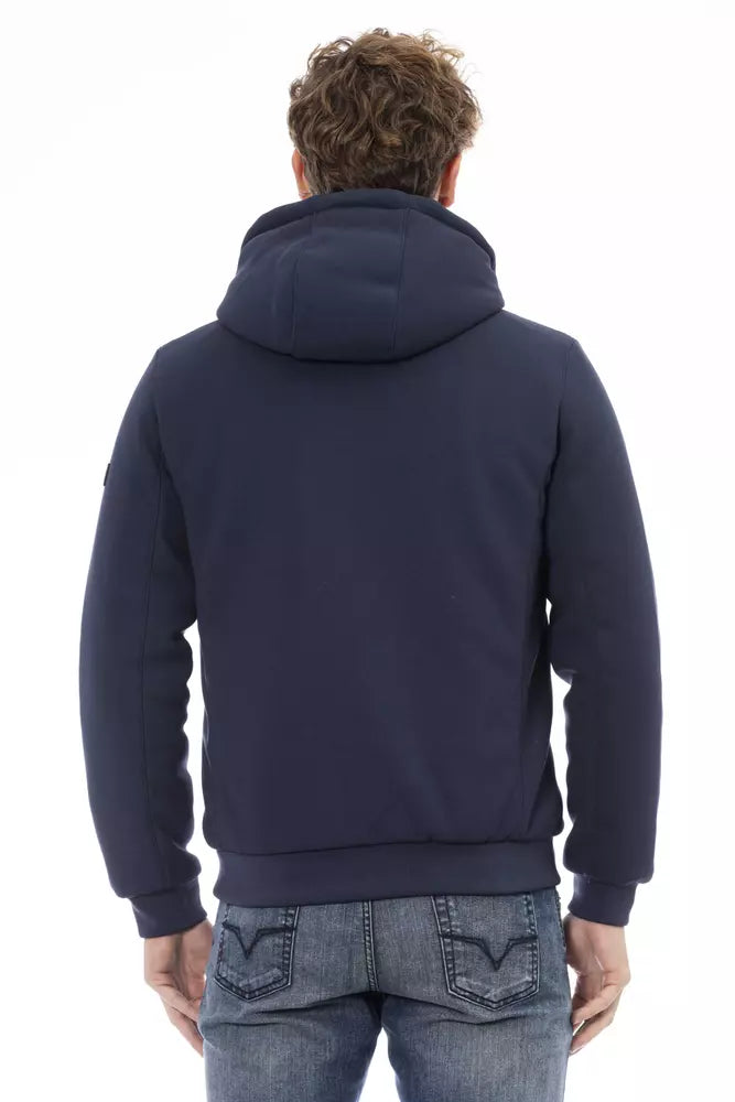 Baldinini Trend Blue Polyester Men's Jacket