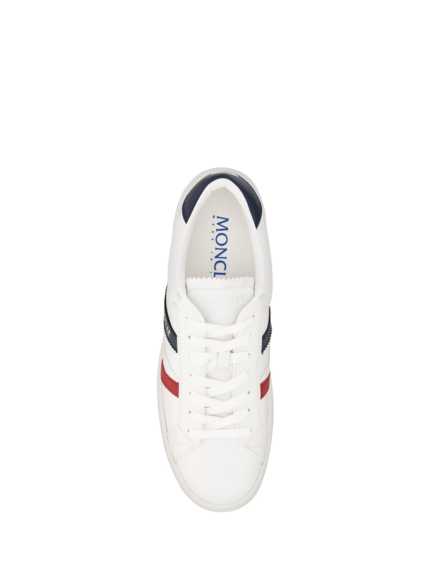 Moncler White Monaco M Low Top Men's Sneakers (Pre-Owned)