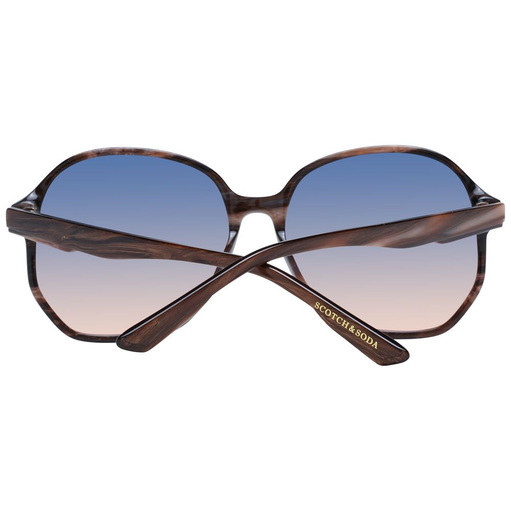 Scotch & Soda Brown Acetate Women's Sunglasses