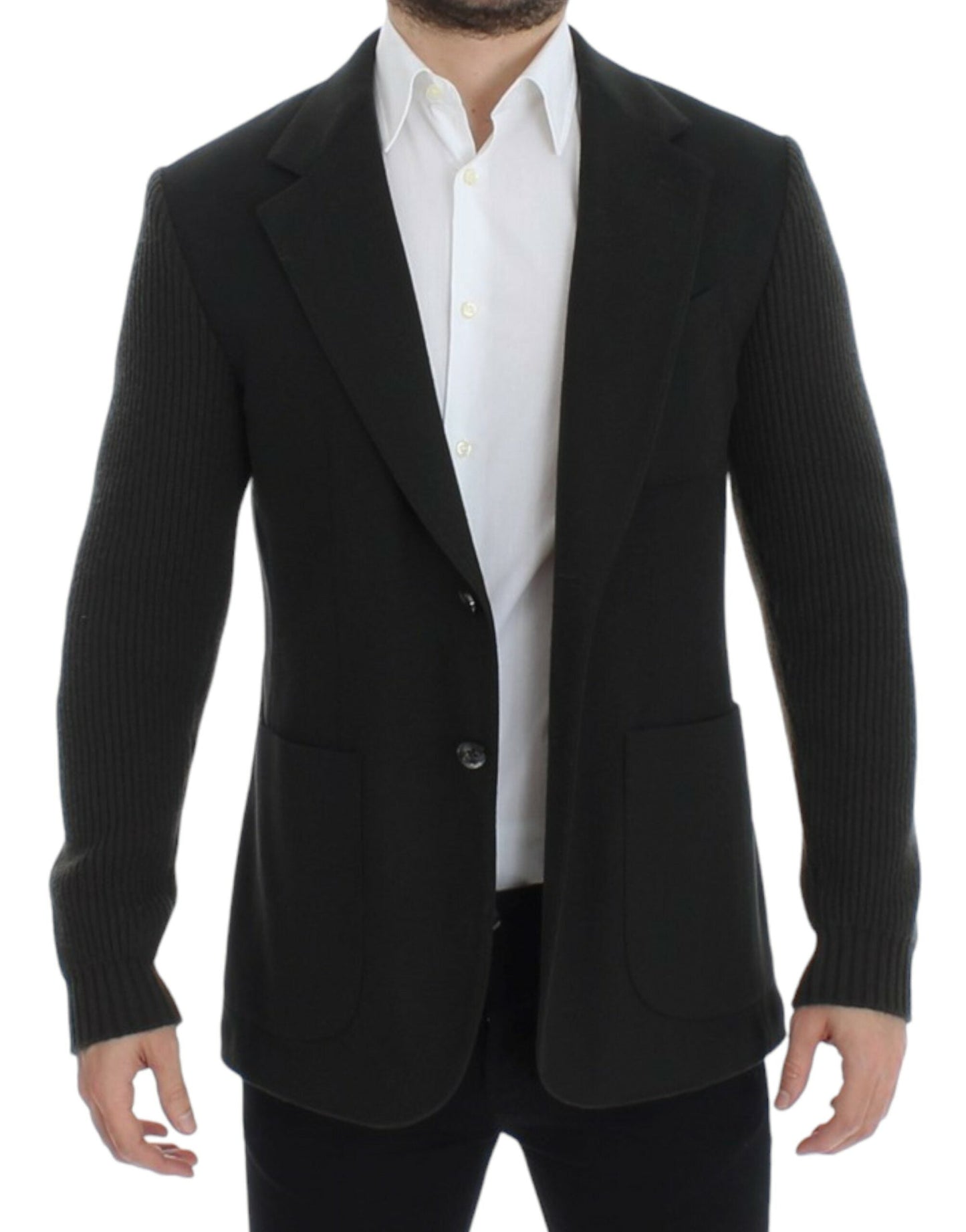 Dolce & Gabbana Green cashmere two button Men's blazer