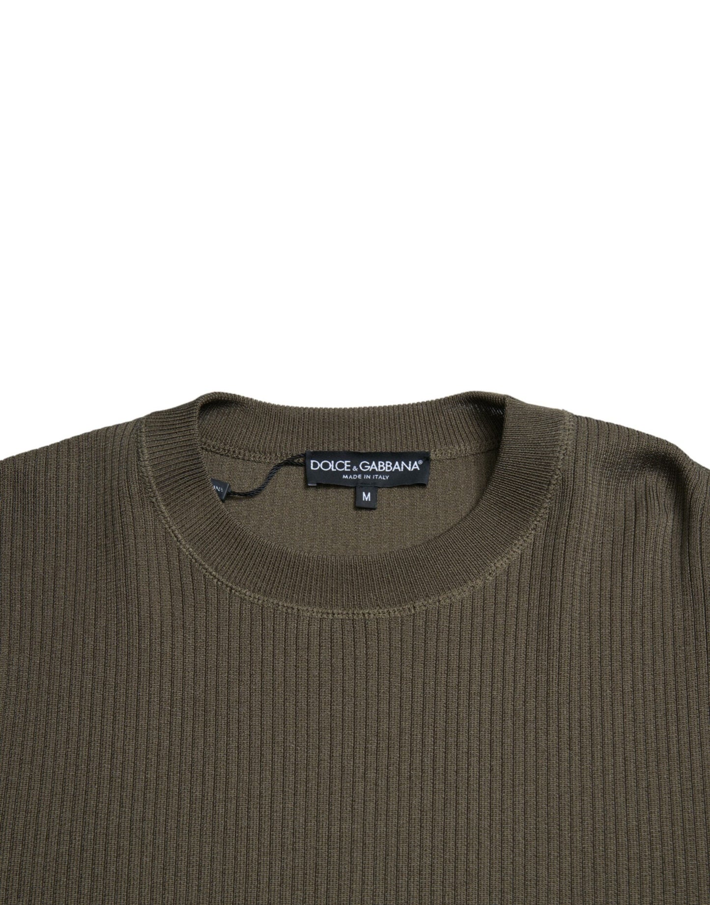 Dolce & Gabbana Green Viscose Crew Neck Men Pullover Men's Sweater