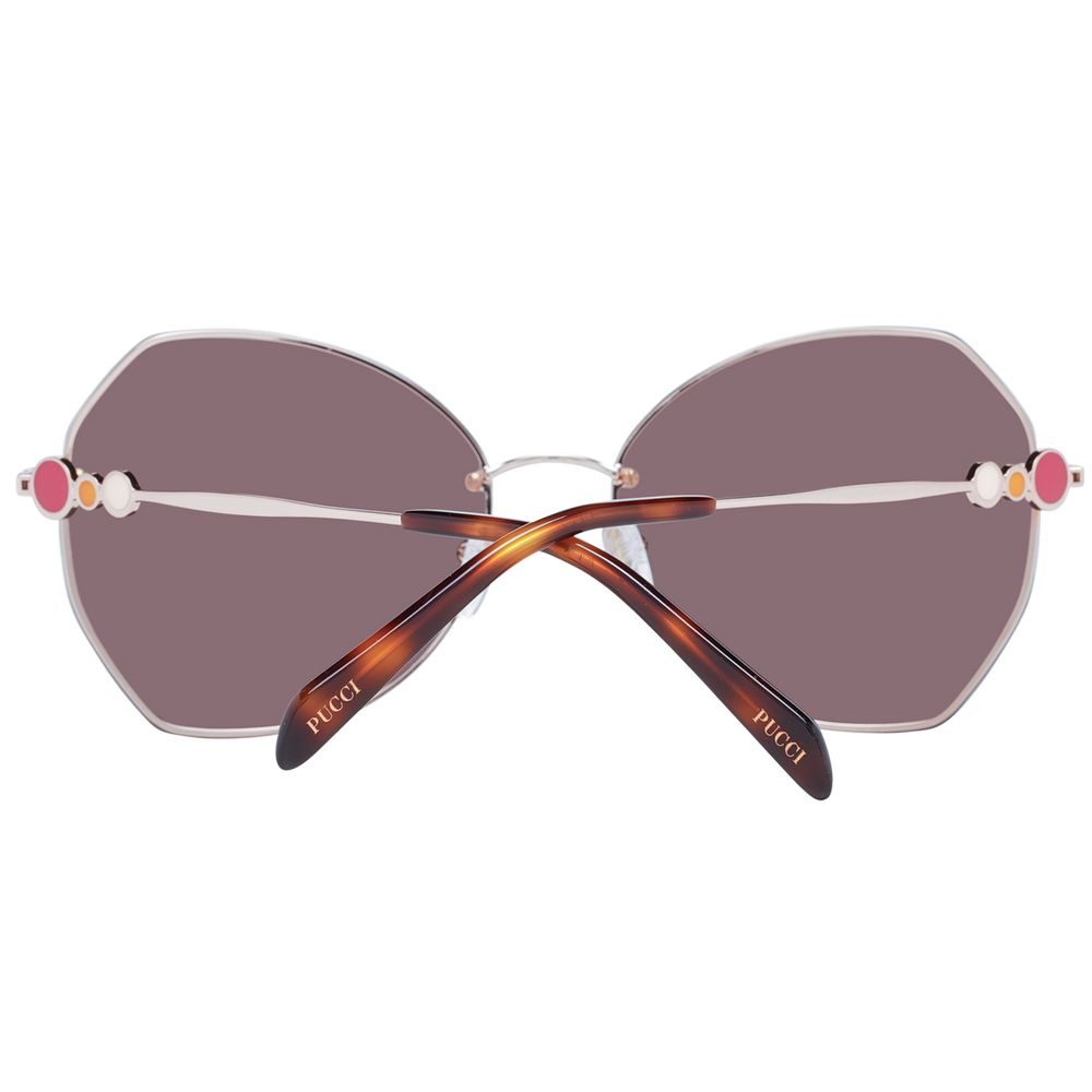 Emilio Pucci Rose Gold Metal Women's Sunglasses