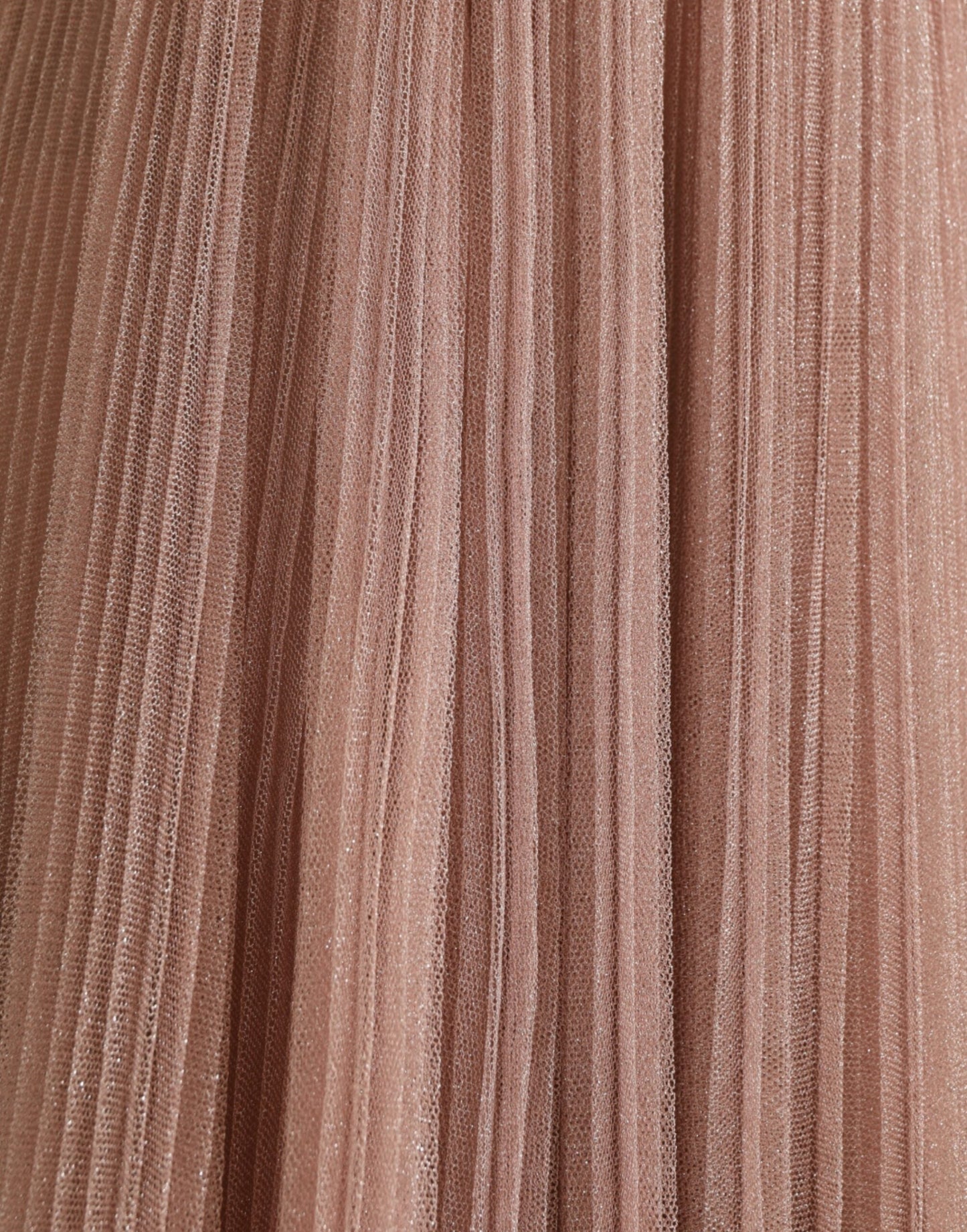 Dolce & Gabbana Pink One Shoulder Pleated Lame Tulle Women's Dress