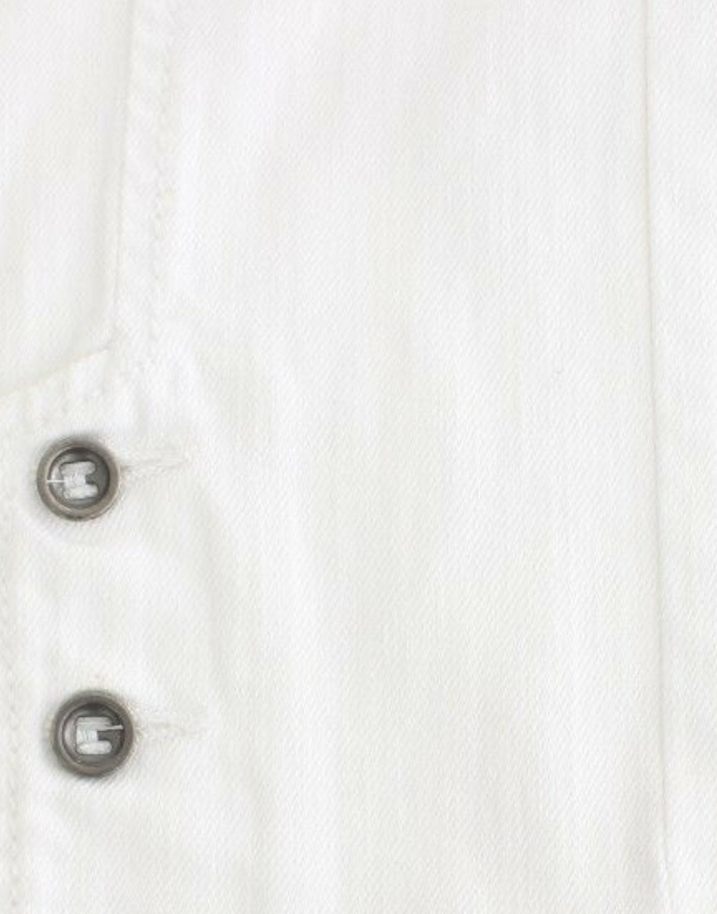Ermanno Scervino White Cropped Jeans Denim Pants Branded Women's Capri