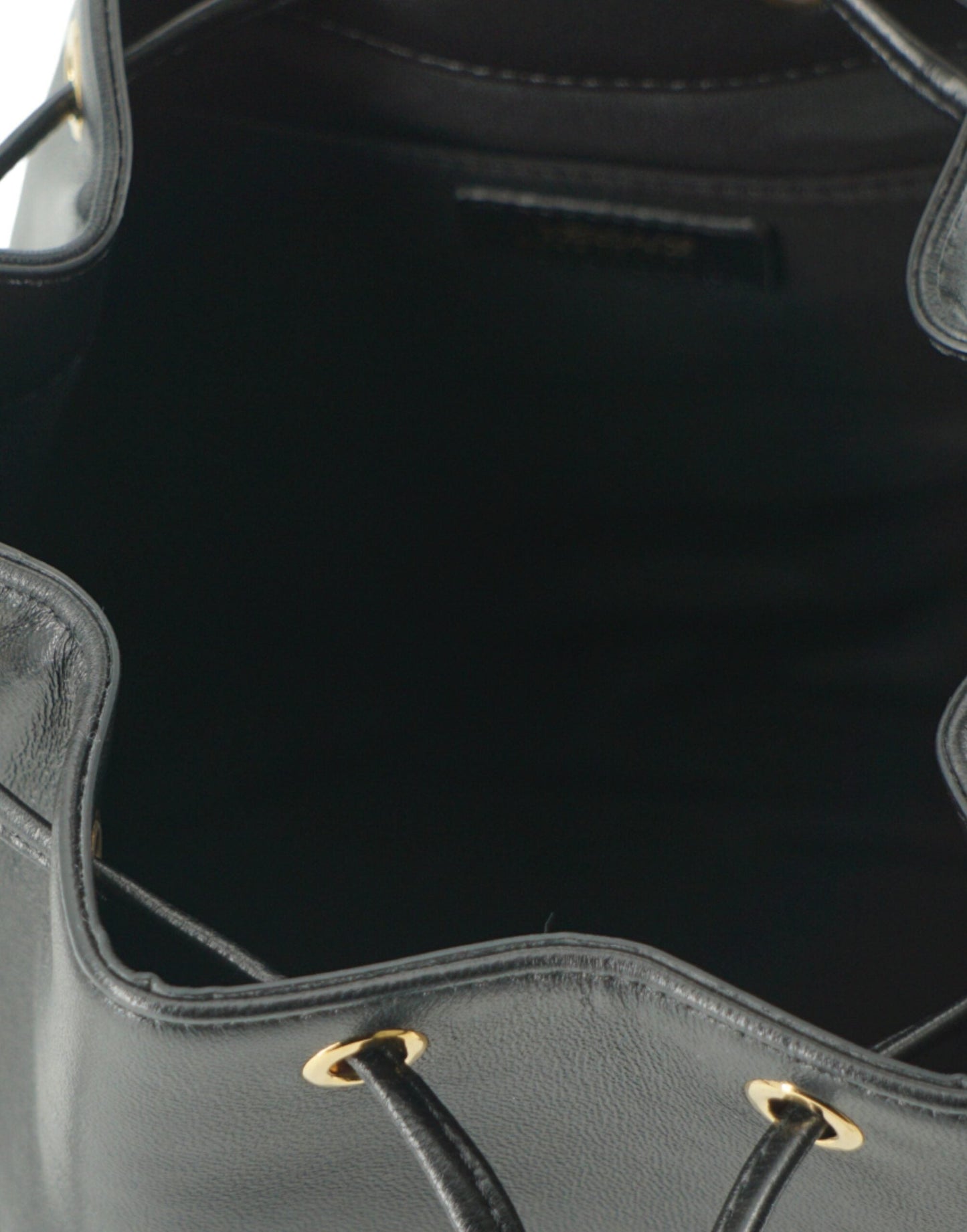 Versace Black Lamb Leather Bucket Shoulder Women's Bag