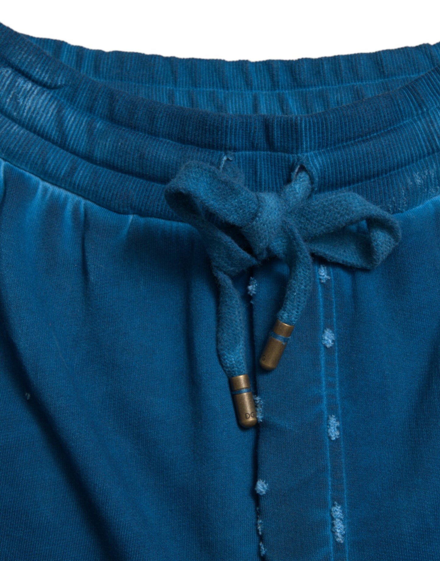 Dolce & Gabbana Blue Logo Cotton Jogger SweatWomen's Women's Pants