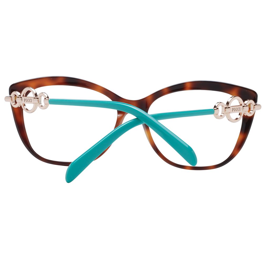 Emilio Pucci Brown Plastic Glasses Women's (Frames)