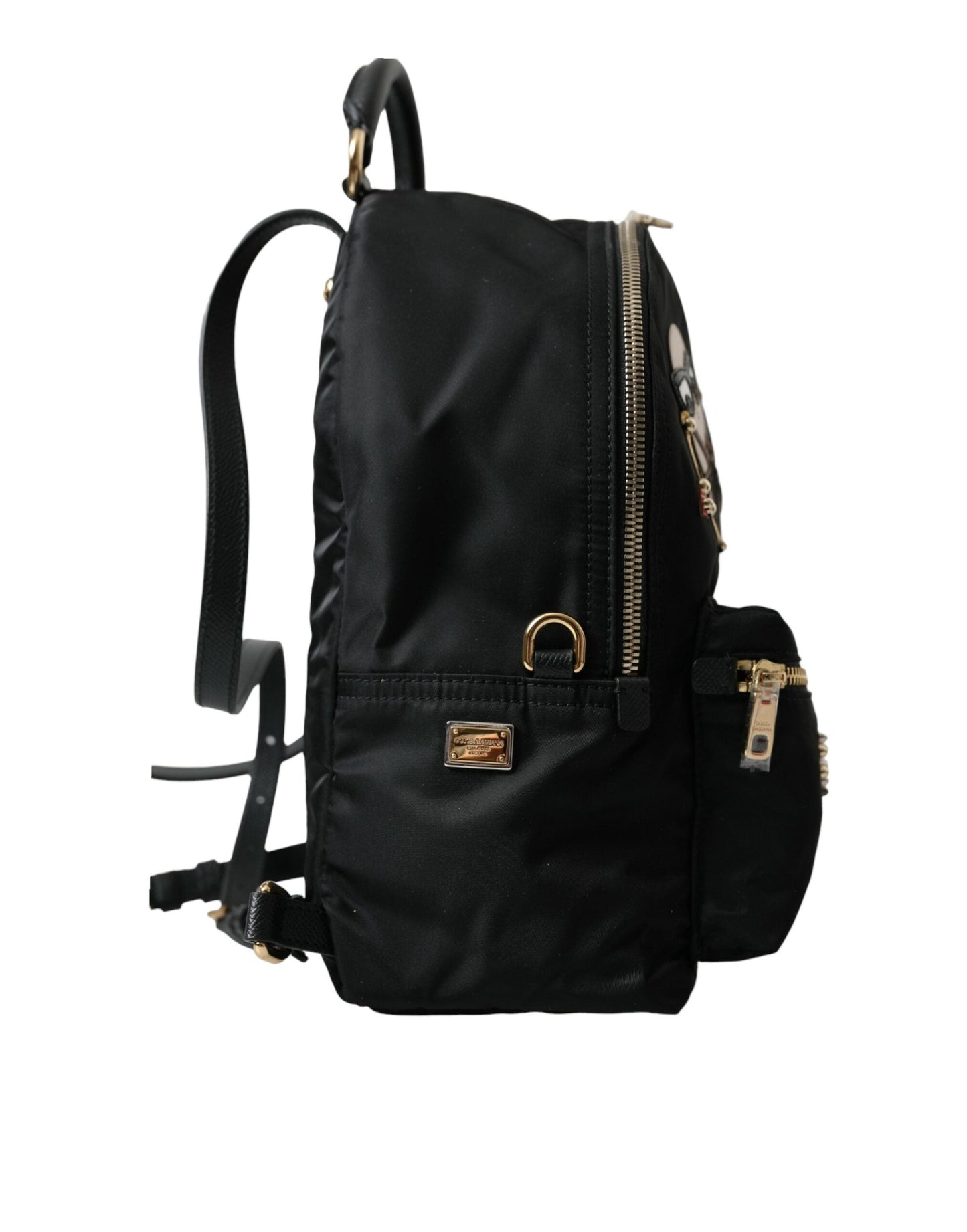 Dolce & Gabbana Black #DGFAMILY Embellished Backpack VULCANO Women's Bag