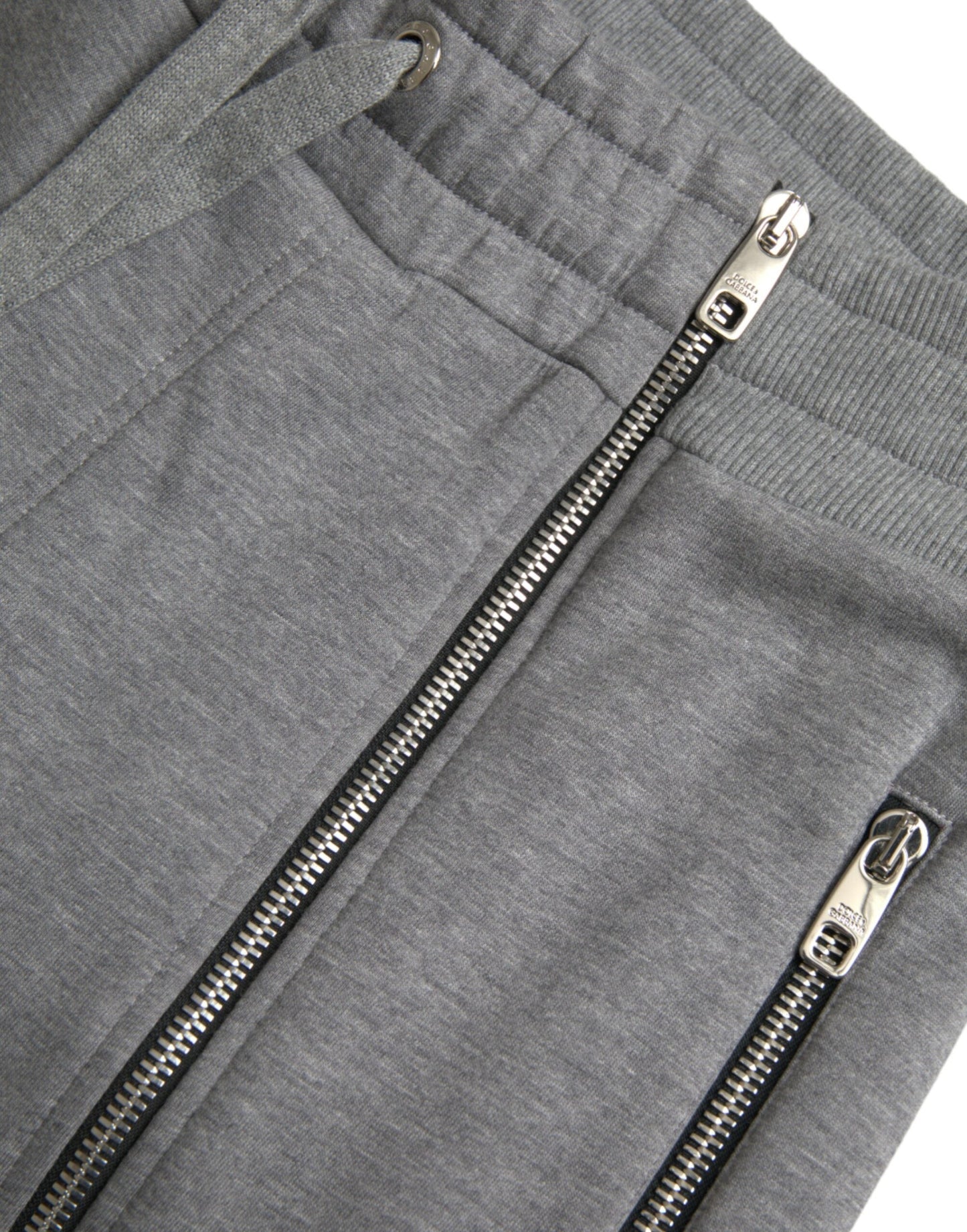 Dolce & Gabbana Gray Cotton Jogger Skinny SweatMen's Men's Pants