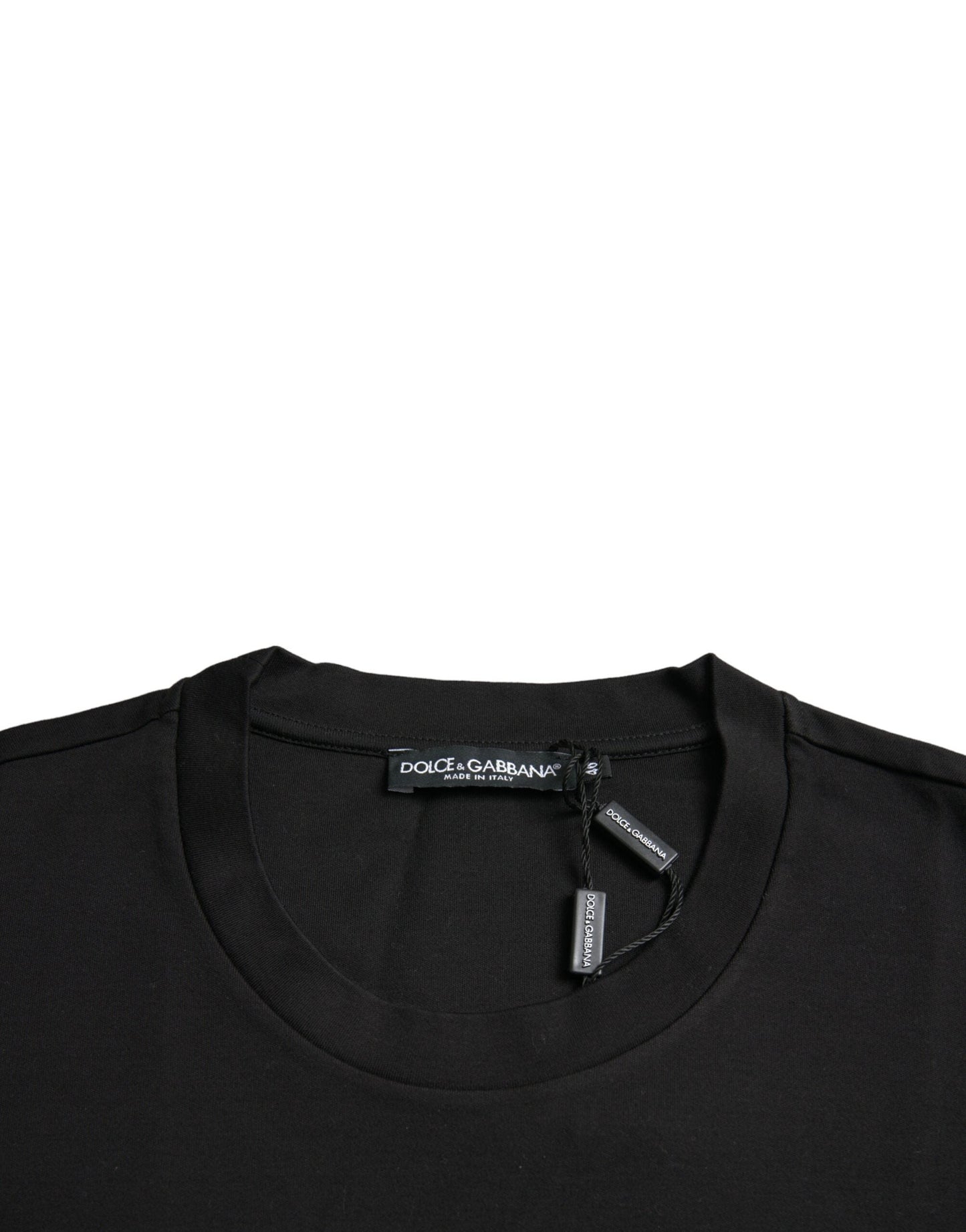 Dolce & Gabbana Black With Love Always Crew Neck Top Men's T-shirt