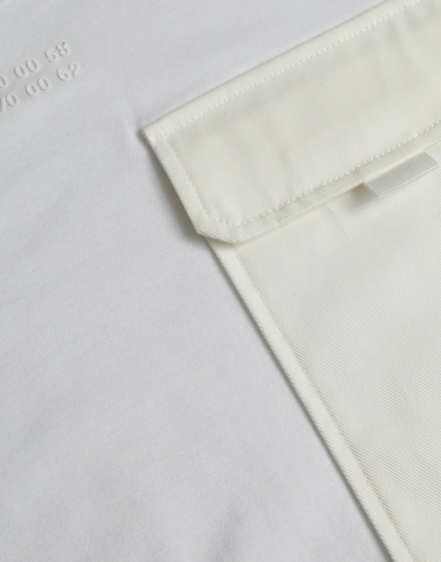 Dolce & Gabbana White Cotton Pocket Short Sleeves Men's T-shirt