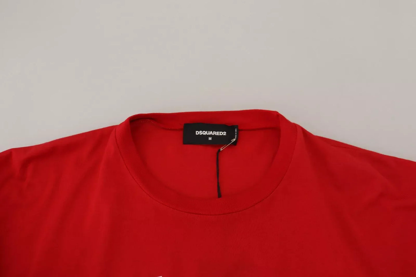 Dsquared�� Red Printed Cotton Short Sleeves Crewneck Men's T-shirt (Pre-Owned)