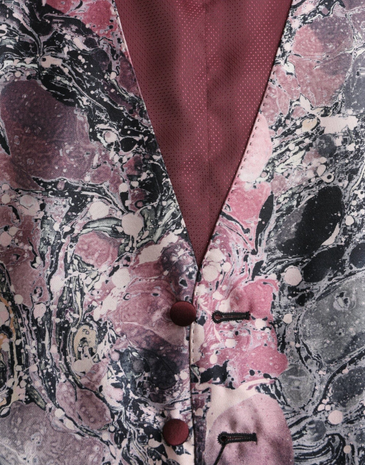 Dolce & Gabbana Multicolor Galaxy Silk Waistcoat Formal Men's Vest