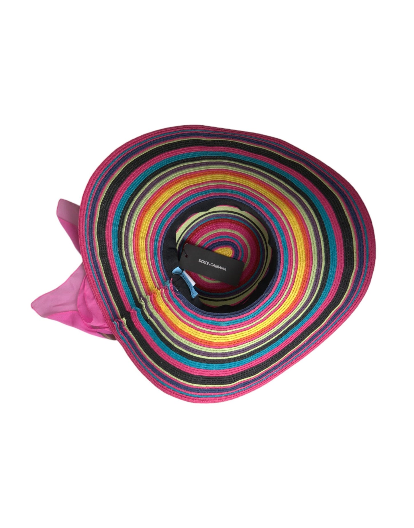 Dolce & Gabbana Multicolor Fantasy Wide Brim Floppy Women's Hat