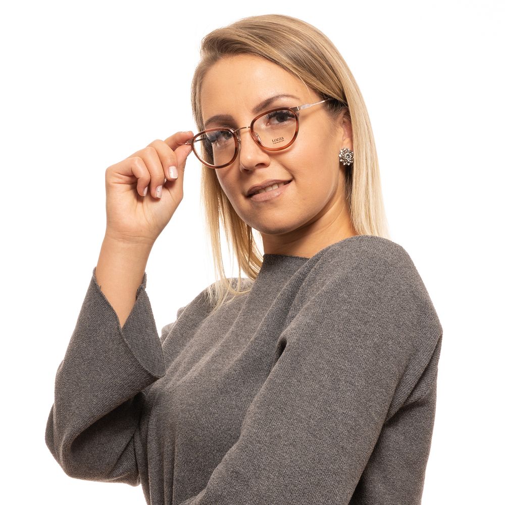 Lozza Brown Metal & Plastic Glasses Women's (Frames)
